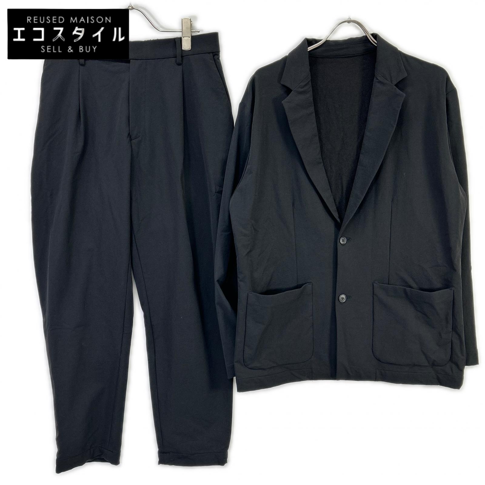 UNITED ARROWS ユナイテッドアローズ ブラック ナイロン セットアップ スーツ セットアップ