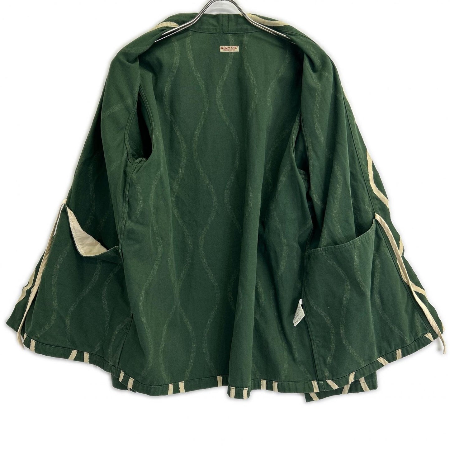 KAPITAL キャピタル EK-1045 グリーン 酔縞柄 カカシシャツ ジャケット