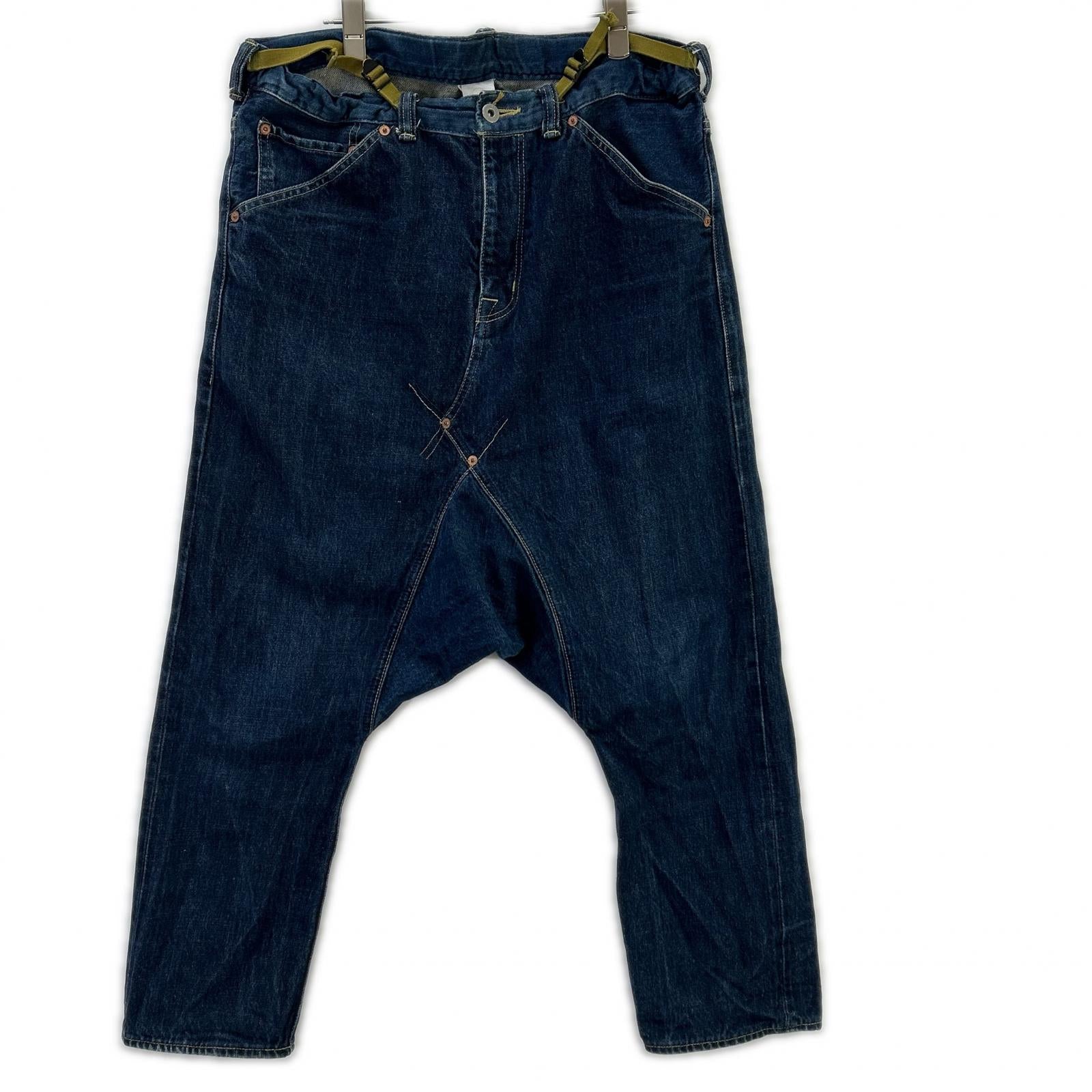 GANRYU ガンリュウ 16AW インディゴ ER-P001 セルビッジ サルエルデニムパンツ ボトムス