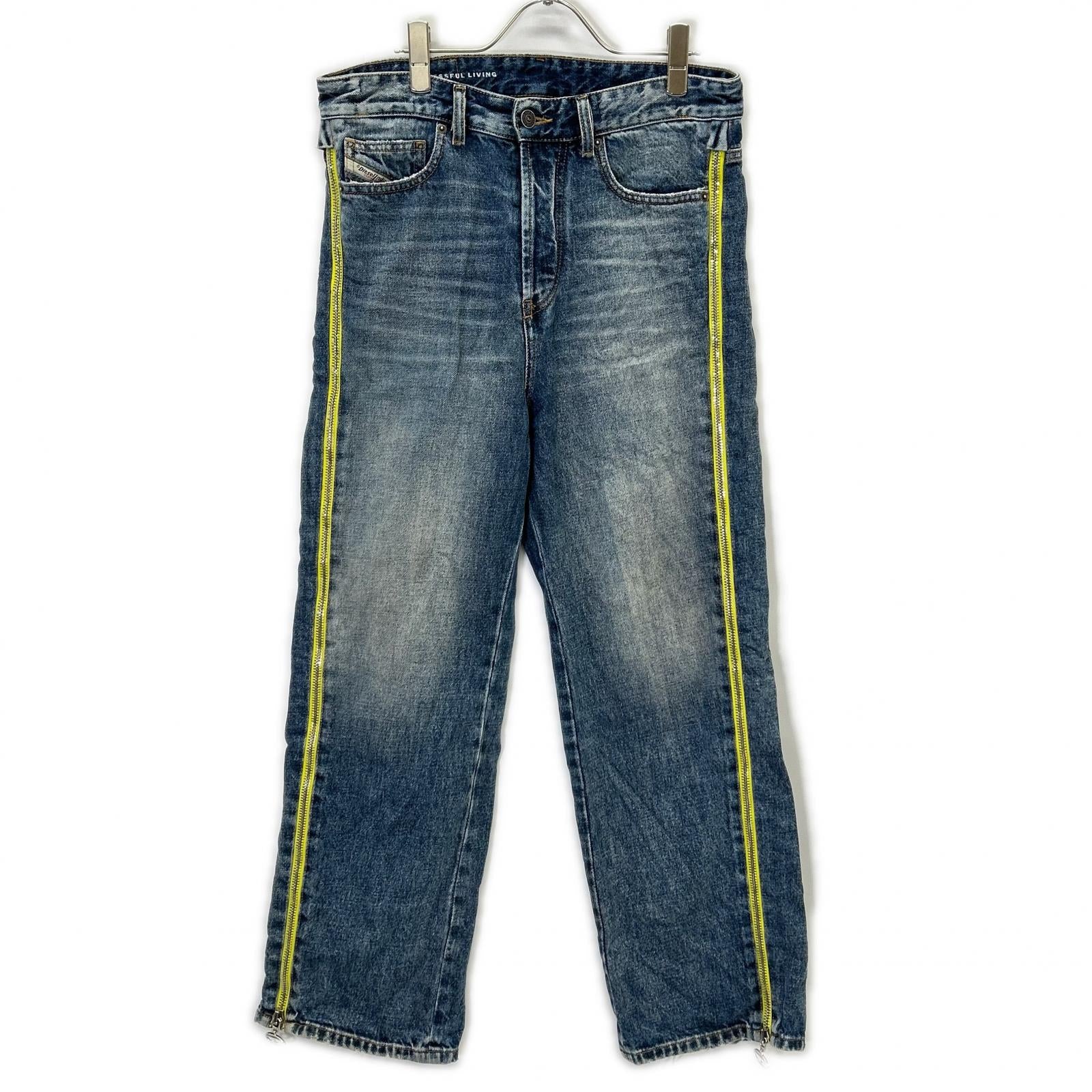 DIESEL ディーゼル ブルーD-AMNY-SP サイドライン デニムパンツ ボトムス