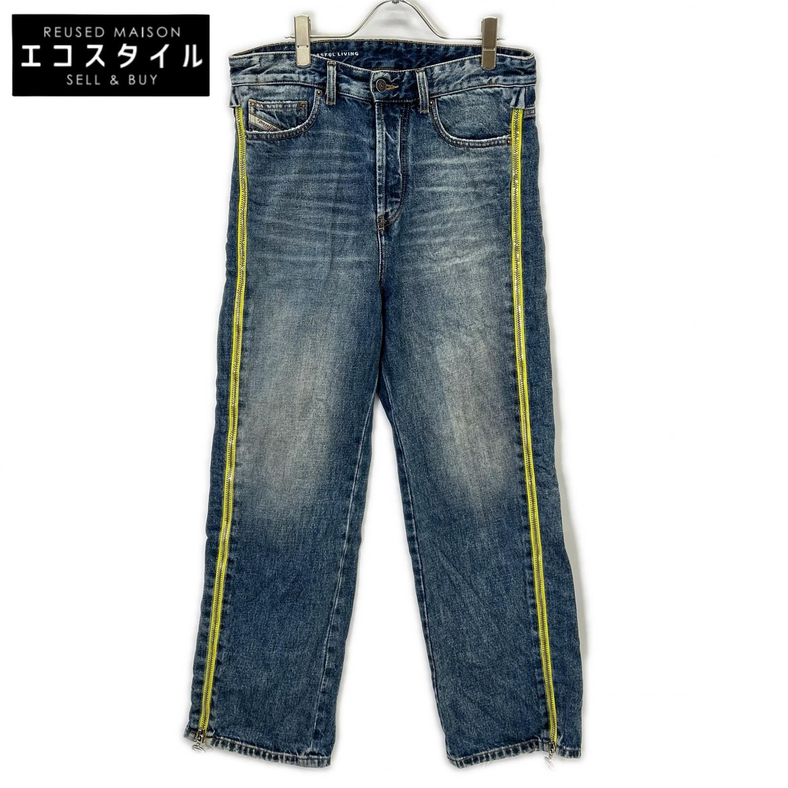 DIESEL ディーゼル ブルーD-AMNY-SP サイドライン デニムパンツ ボトムス