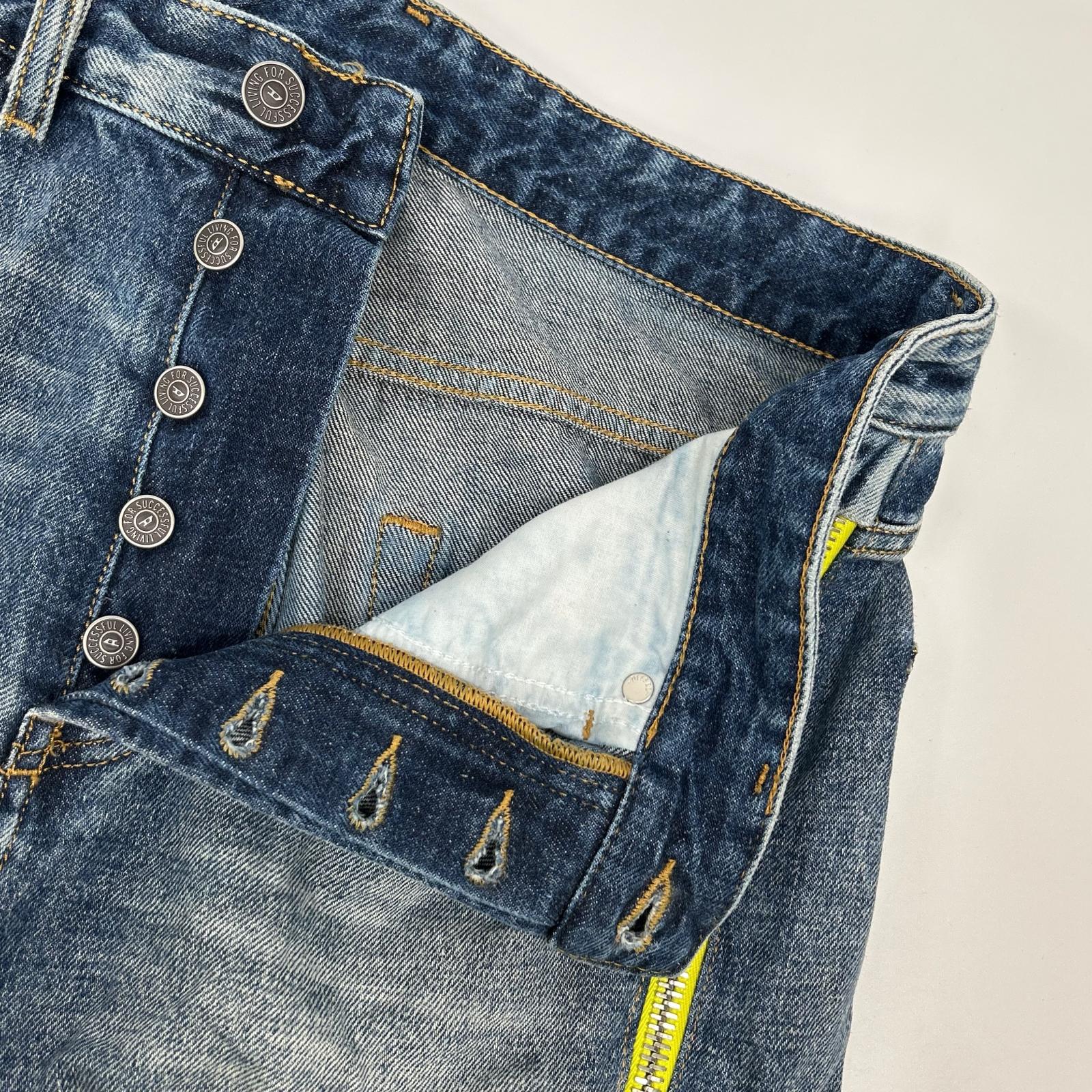DIESEL ディーゼル ブルーD-AMNY-SP サイドライン デニムパンツ ボトムス