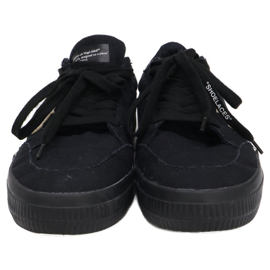 OFF-WHITE オフホワイト LOW VULCANIZED キャンバス ローカットスニーカー シューズ