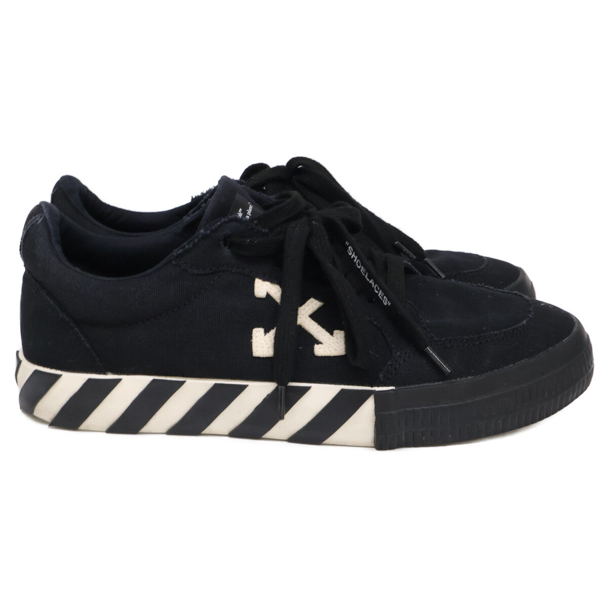 OFF-WHITE オフホワイト LOW VULCANIZED キャンバス ローカットスニーカー シューズ