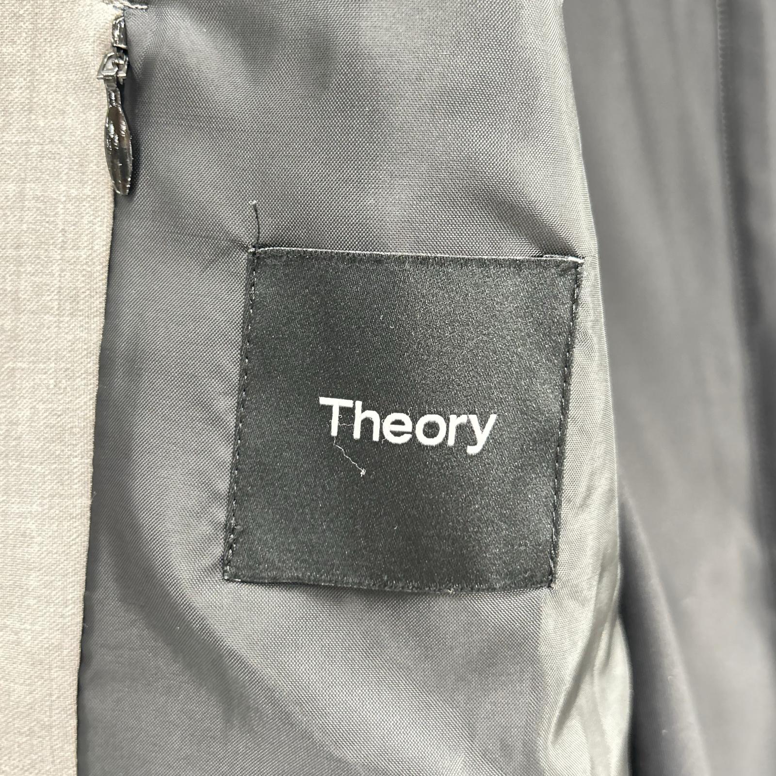 Theory セオリー 24年 グレー シングル 2B ジャケット セットアップ スーツ セットアップ