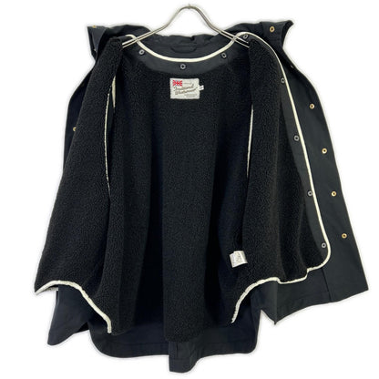 TRADITIONAL WEATHERWEAR トラディショナルウェザーウェア ブラック ウール×ナイロン ライナー付き ケープコート コート