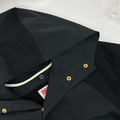 TRADITIONAL WEATHERWEAR トラディショナルウェザーウェア ブラック ウール×ナイロン ライナー付き ケープコート コート