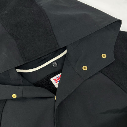 TRADITIONAL WEATHERWEAR トラディショナルウェザーウェア ブラック ウール×ナイロン ライナー付き ケープコート コート