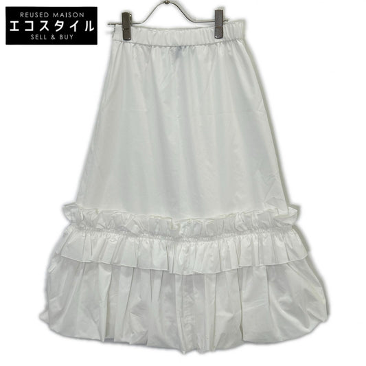 UNITED ARROWS ユナイテッドアローズ 1524-162-5194 ホワイト ボリュームティアードスカート スカート