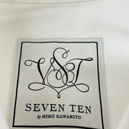 SEVEN TEN by MIHO KAWAHITO セブンテン バイミホカワヒト 5S103 ホワイト SVT刺繍オックスシャツ トップス