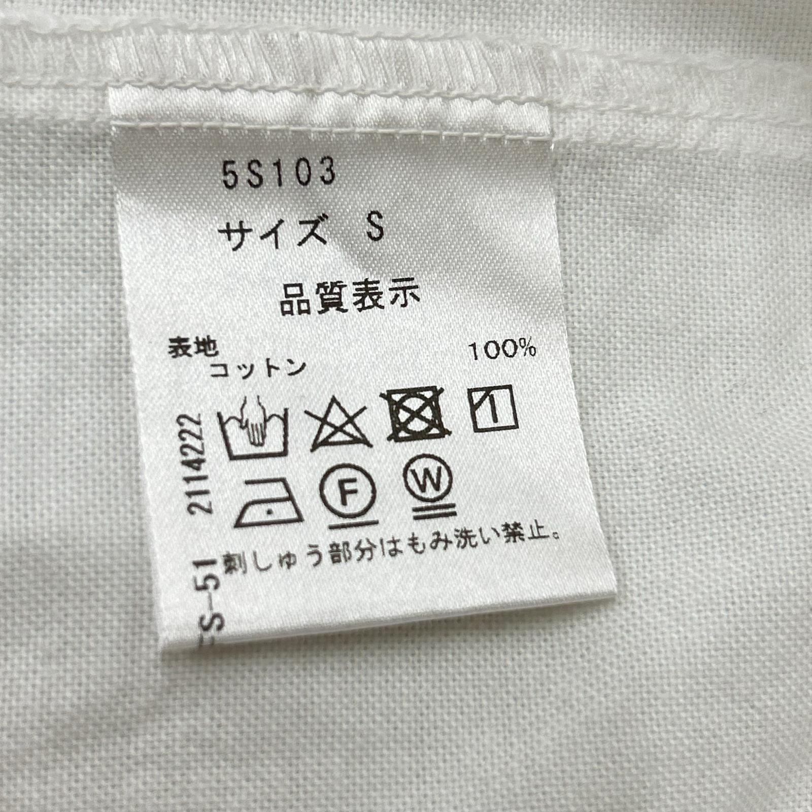 SEVEN TEN by MIHO KAWAHITO セブンテン バイミホカワヒト 5S103 ホワイト SVT刺繍オックスシャツ トップス