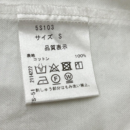 SEVEN TEN by MIHO KAWAHITO セブンテン バイミホカワヒト 5S103 ホワイト SVT刺繍オックスシャツ トップス