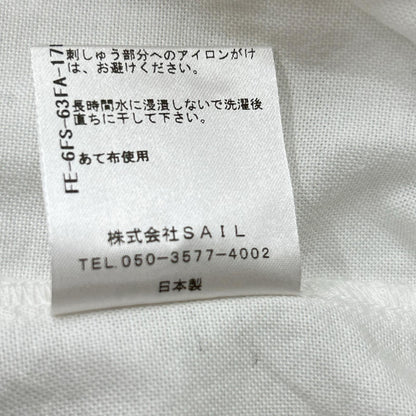 SEVEN TEN by MIHO KAWAHITO セブンテン バイミホカワヒト 5S103 ホワイト SVT刺繍オックスシャツ トップス