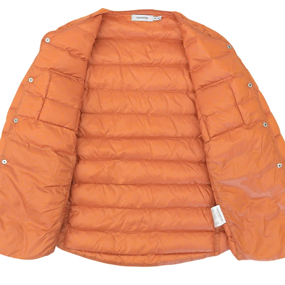nonnative ノンネイティブ ナイロン ノーカラー ダウンジャケット メンズ オレンジ 2 NN-J2213 ジャケット