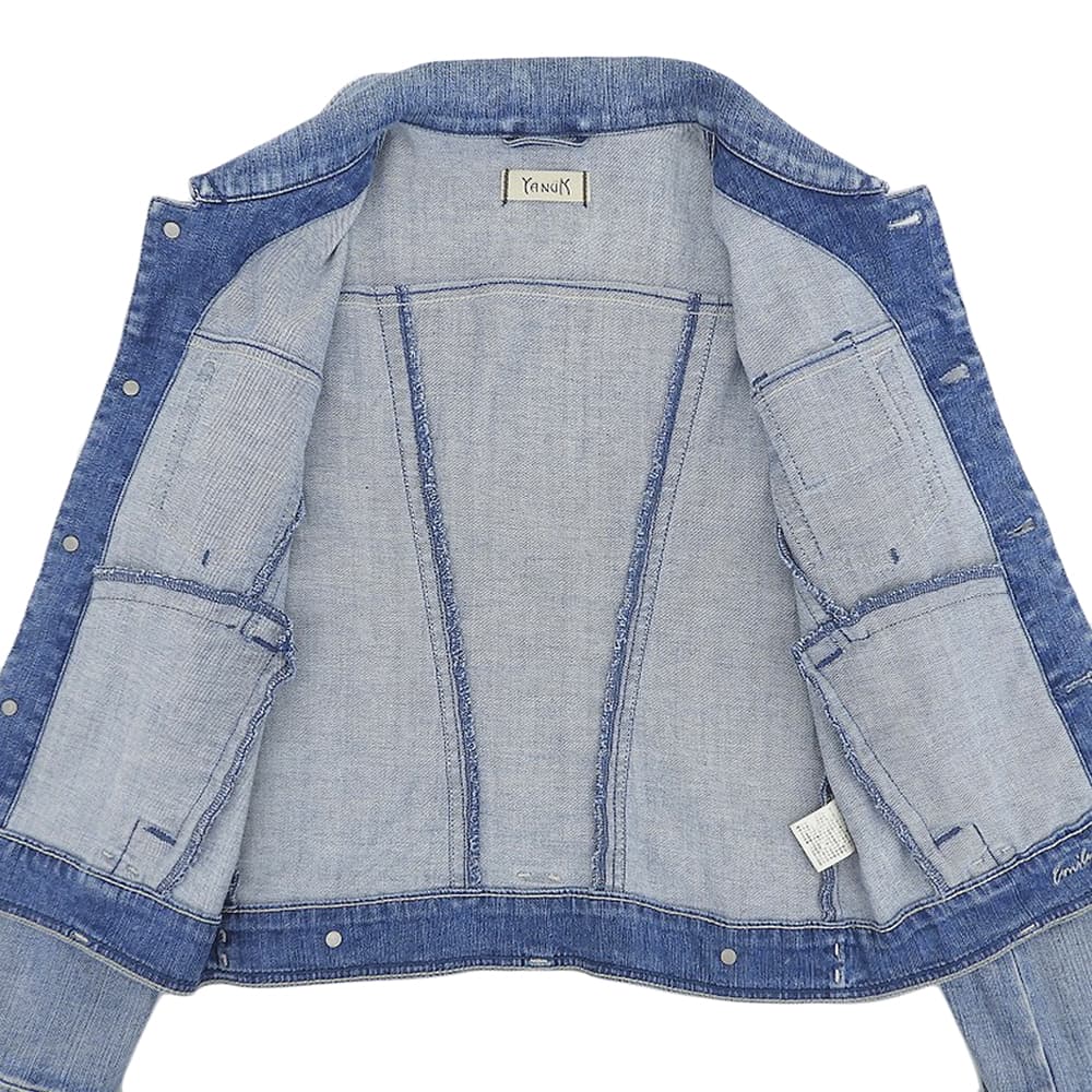 YANUK ヤヌーク EMILY 2nd デニムジャケット レディース ブルー S 57171080 ジャケット