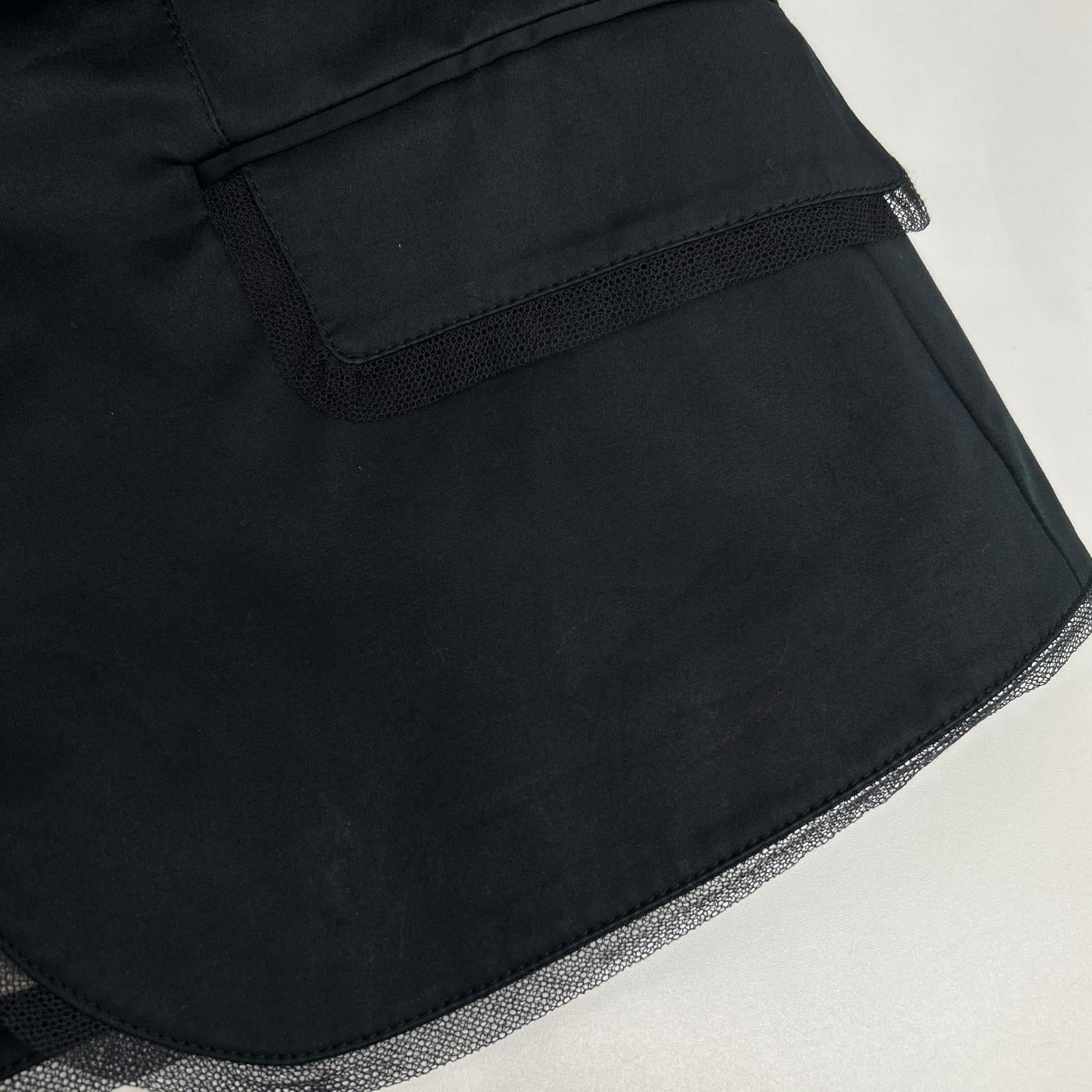 Burberry LONDON Burberry London Black Tulle Nova Check-Lined Single-Breasted Blazer Jacket