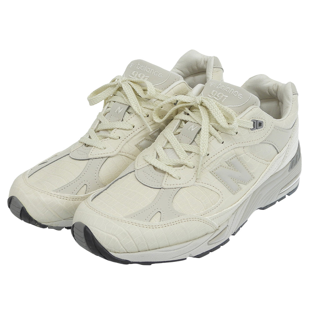 NEW BALANCE New Balance excellent condition 991 US-made low-top sneakers shoes men's off-white 8 1/2D M991CR1 shoes