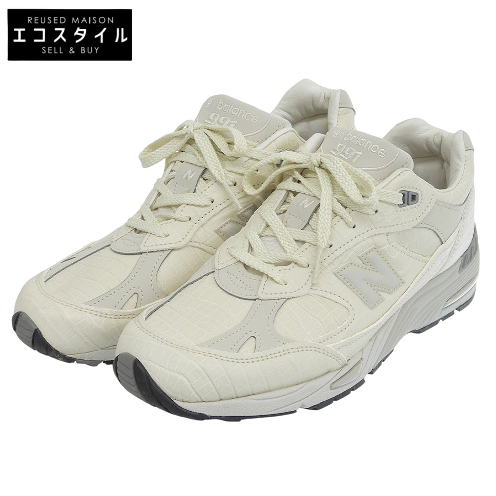 NEW BALANCE New Balance excellent condition 991 US-made low-top sneakers shoes men's off-white 8 1/2D M991CR1 shoes
