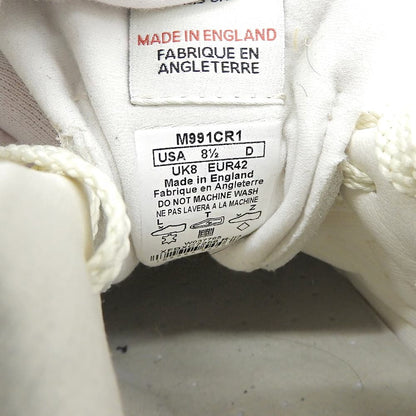 NEW BALANCE New Balance excellent condition 991 US-made low-top sneakers shoes men's off-white 8 1/2D M991CR1 shoes