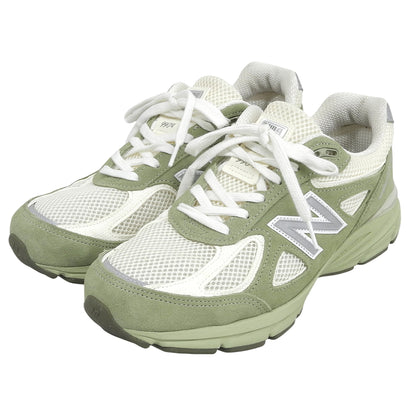 NEW BALANCE ニューバランス 美品 990 ローカットスニーカー シューズ メンズ グリーン 26.5cm U99001MX シューズ