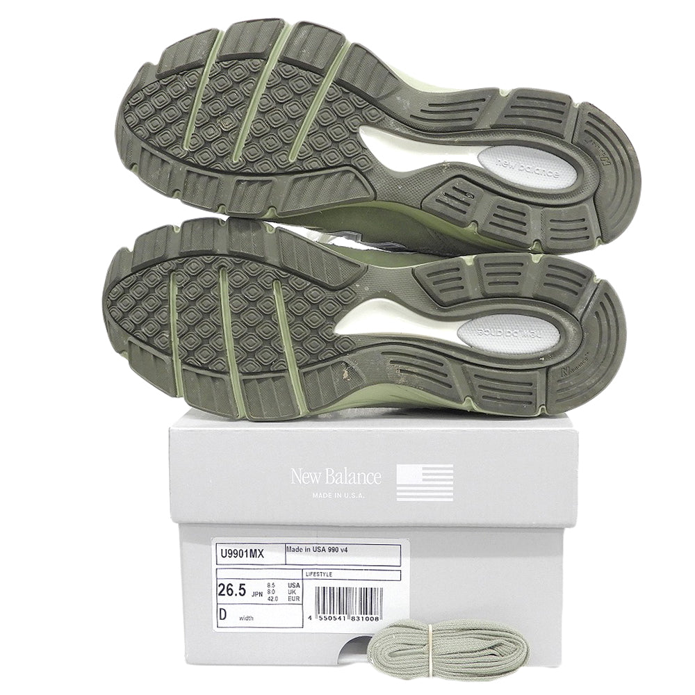 NEW BALANCE New Balance excellent condition 990 low-top sneakers shoes men's green 26.5cm U99001MX shoes