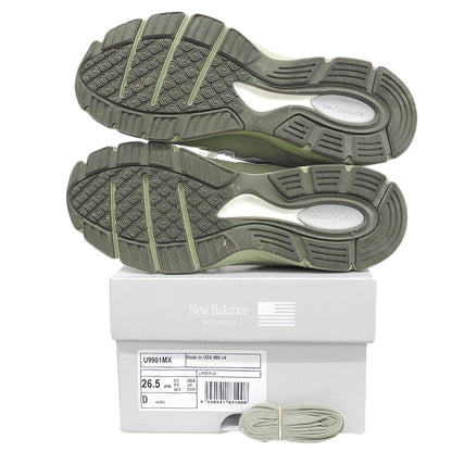 NEW BALANCE New Balance excellent condition 990 low-top sneakers shoes men's green 26.5cm U99001MX shoes