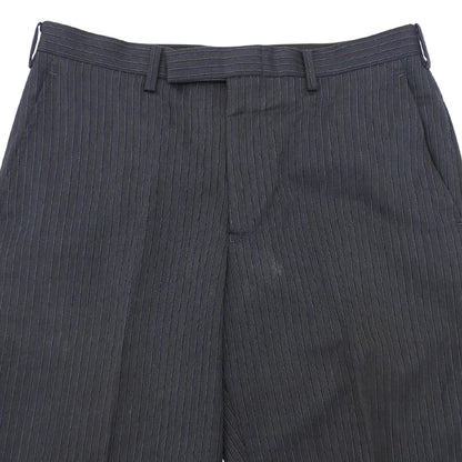 Burberry Black Label バーバリーブラックレーベル ストライプ スーツ セットアップ チャコールグレー×ブルー 92-76-170 38R D1H31-608-07 スーツ セットアップ