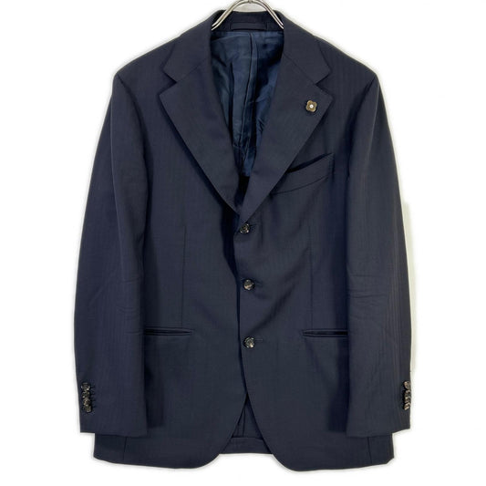 LARDINI ラルディーニ JS98351W5 ネイビー ストライプ DANDY sartoria ブートニエール スーツ スーツ セットアップ