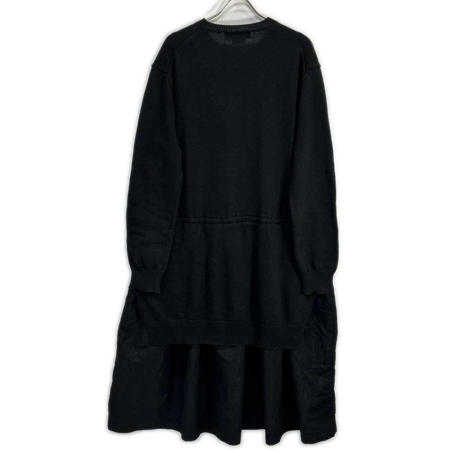 BLACKCOMMEdesGARCONS ブラックコムデギャルソン 21AW 1H-O003 ブラック 切り替え ニットワンピース ワンピース