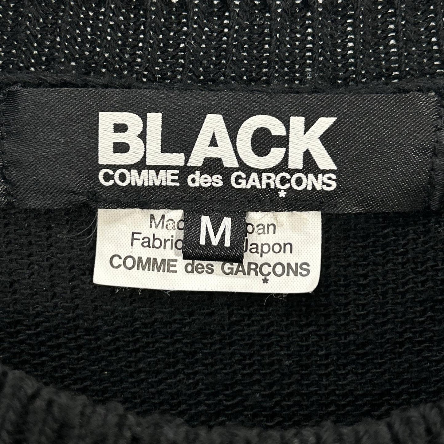 BLACKCOMMEdesGARCONS ブラックコムデギャルソン 21AW 1H-O003 ブラック 切り替え ニットワンピース ワンピース