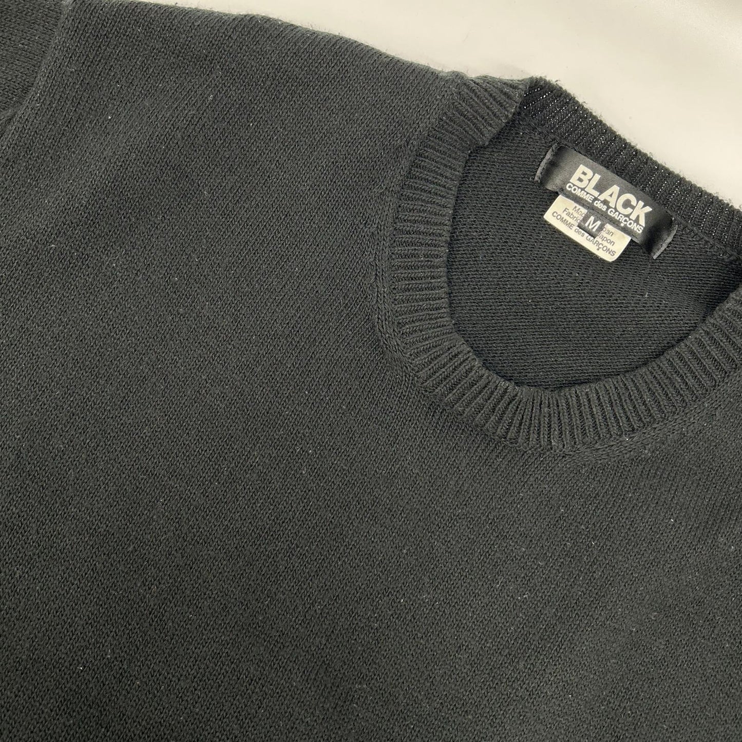 BLACKCOMMEdesGARCONS ブラックコムデギャルソン 21AW 1H-O003 ブラック 切り替え ニットワンピース ワンピース