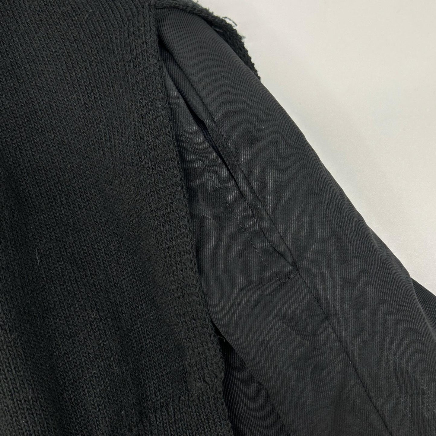 BLACKCOMMEdesGARCONS ブラックコムデギャルソン 21AW 1H-O003 ブラック 切り替え ニットワンピース ワンピース