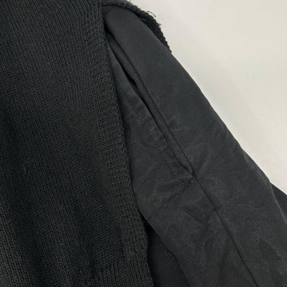 BLACKCOMMEdesGARCONS ブラックコムデギャルソン 21AW 1H-O003 ブラック 切り替え ニットワンピース ワンピース