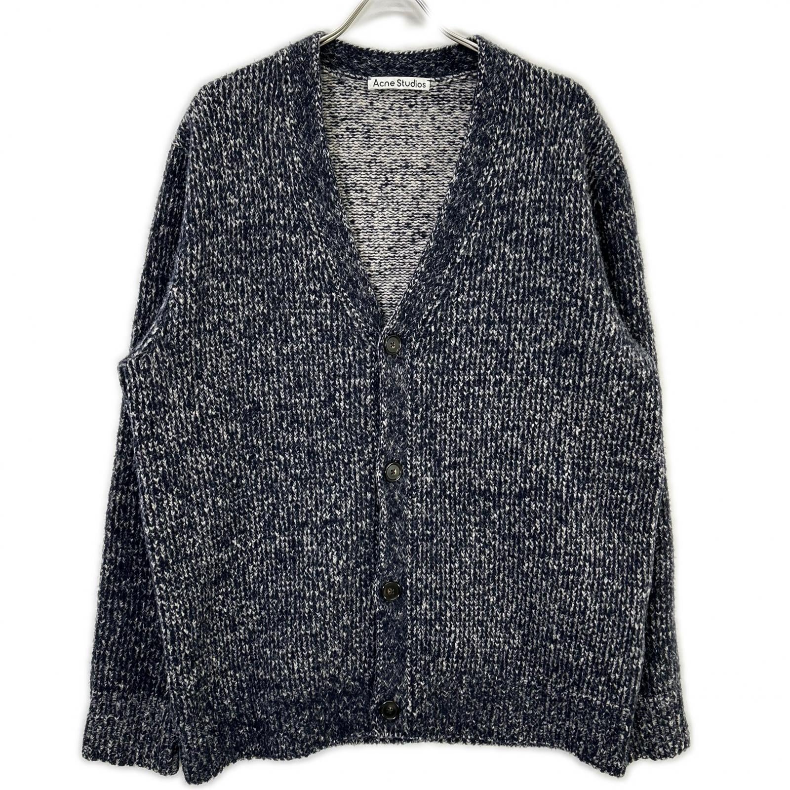 ACNE STUDIOS アクネ ストゥディオズ FN-MN-KNIT000228 ネイビー カシミヤニットカーディガン トップス