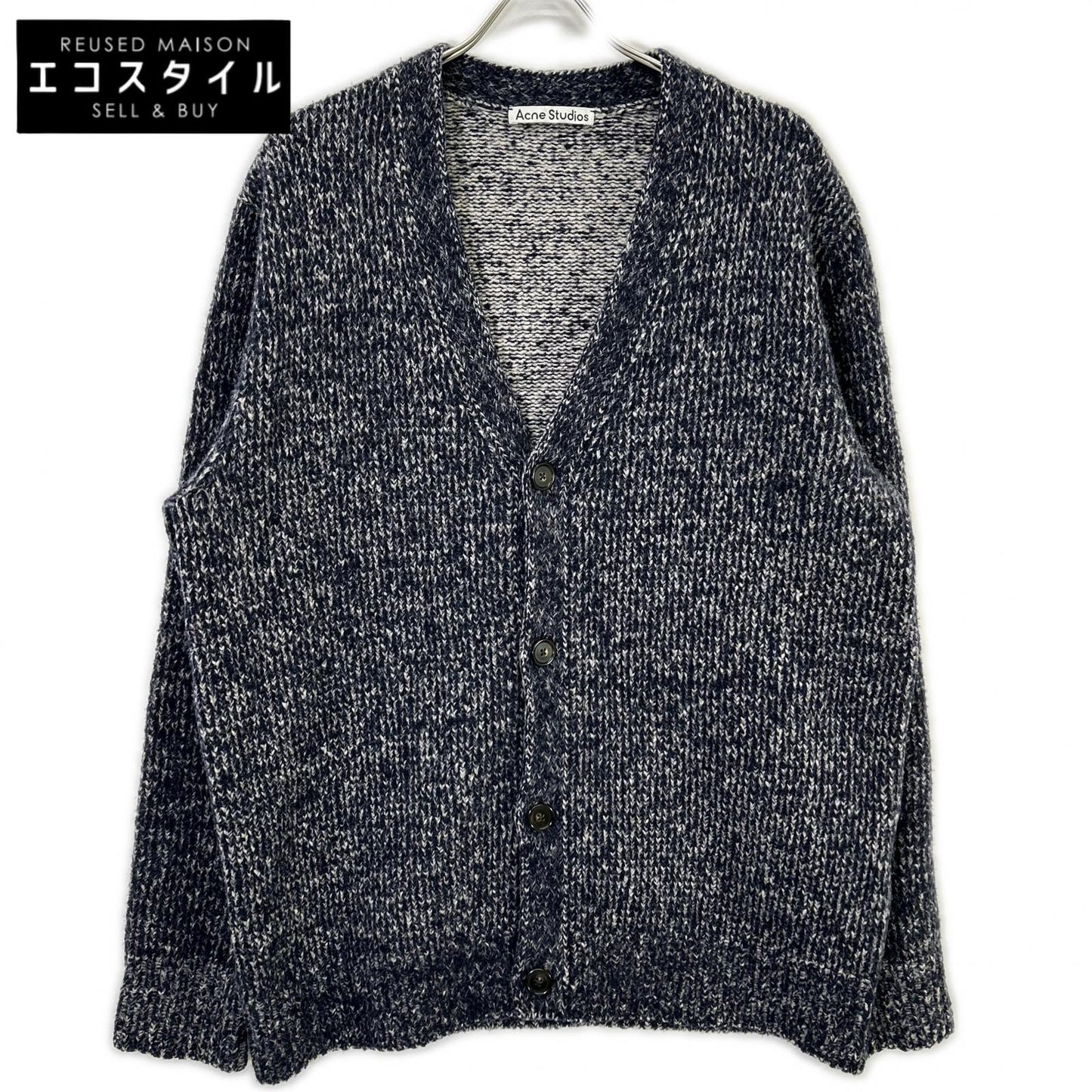 ACNE STUDIOS アクネ ストゥディオズ FN-MN-KNIT000228 ネイビー カシミヤニットカーディガン トップス