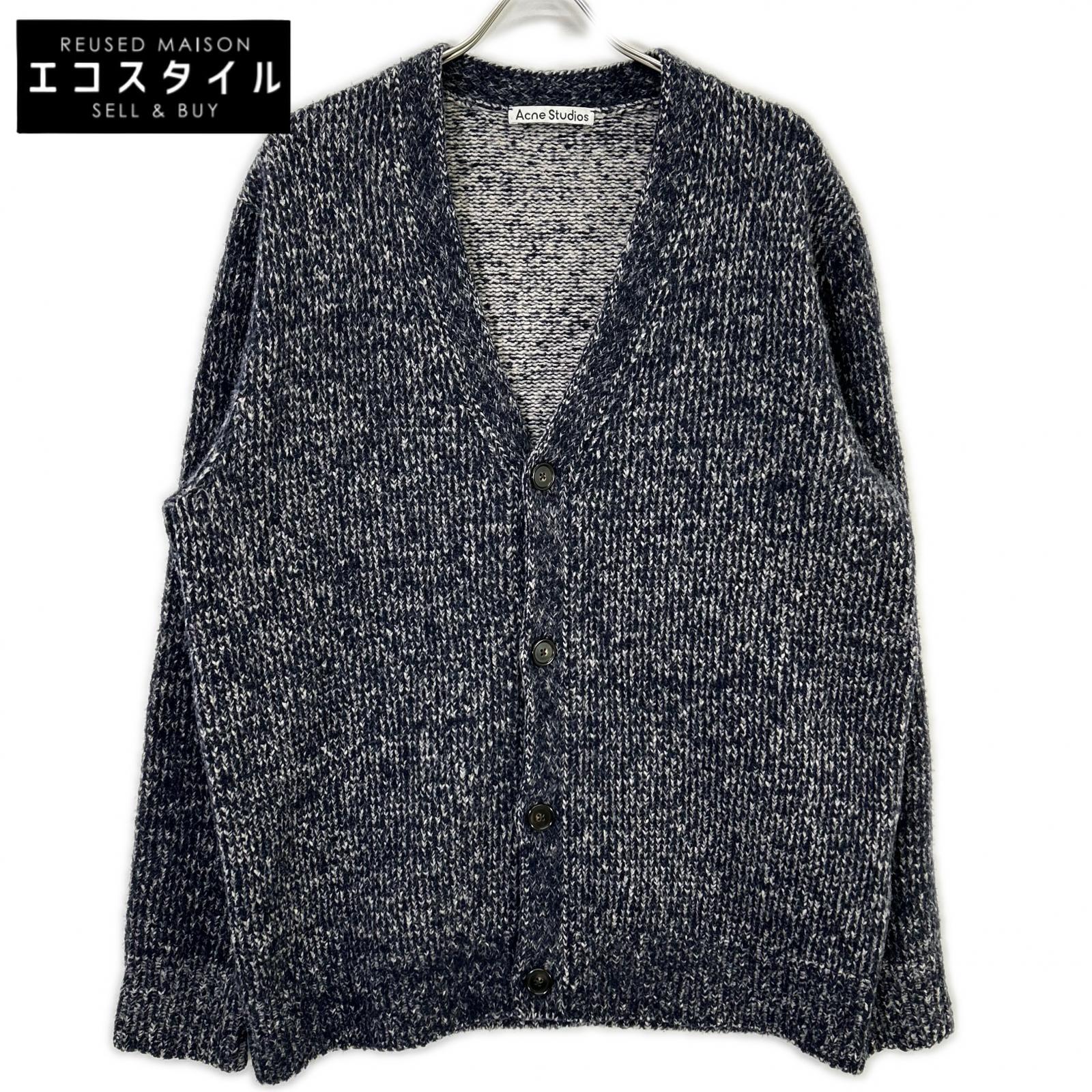 ACNE STUDIOS アクネ ストゥディオズ FN-MN-KNIT000228 ネイビー カシミヤニットカーディガン トップス