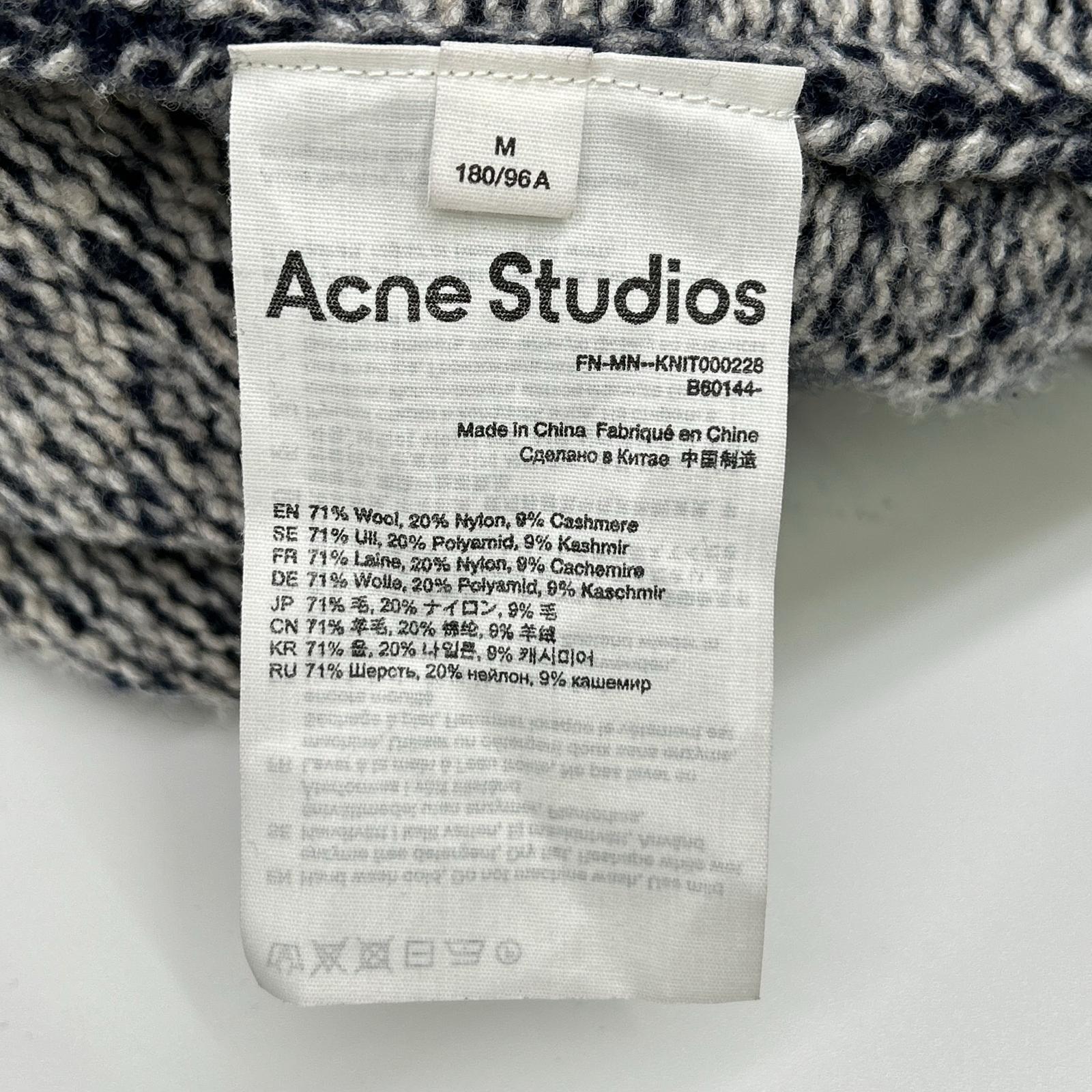 ACNE STUDIOS アクネ ストゥディオズ FN-MN-KNIT000228 ネイビー カシミヤニットカーディガン トップス