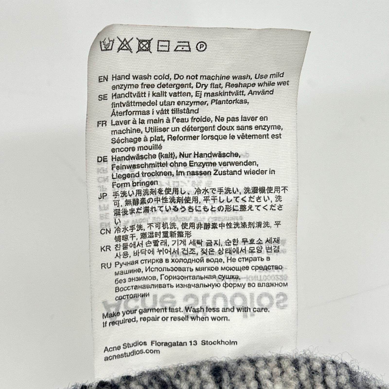 ACNE STUDIOS アクネ ストゥディオズ FN-MN-KNIT000228 ネイビー カシミヤニットカーディガン トップス