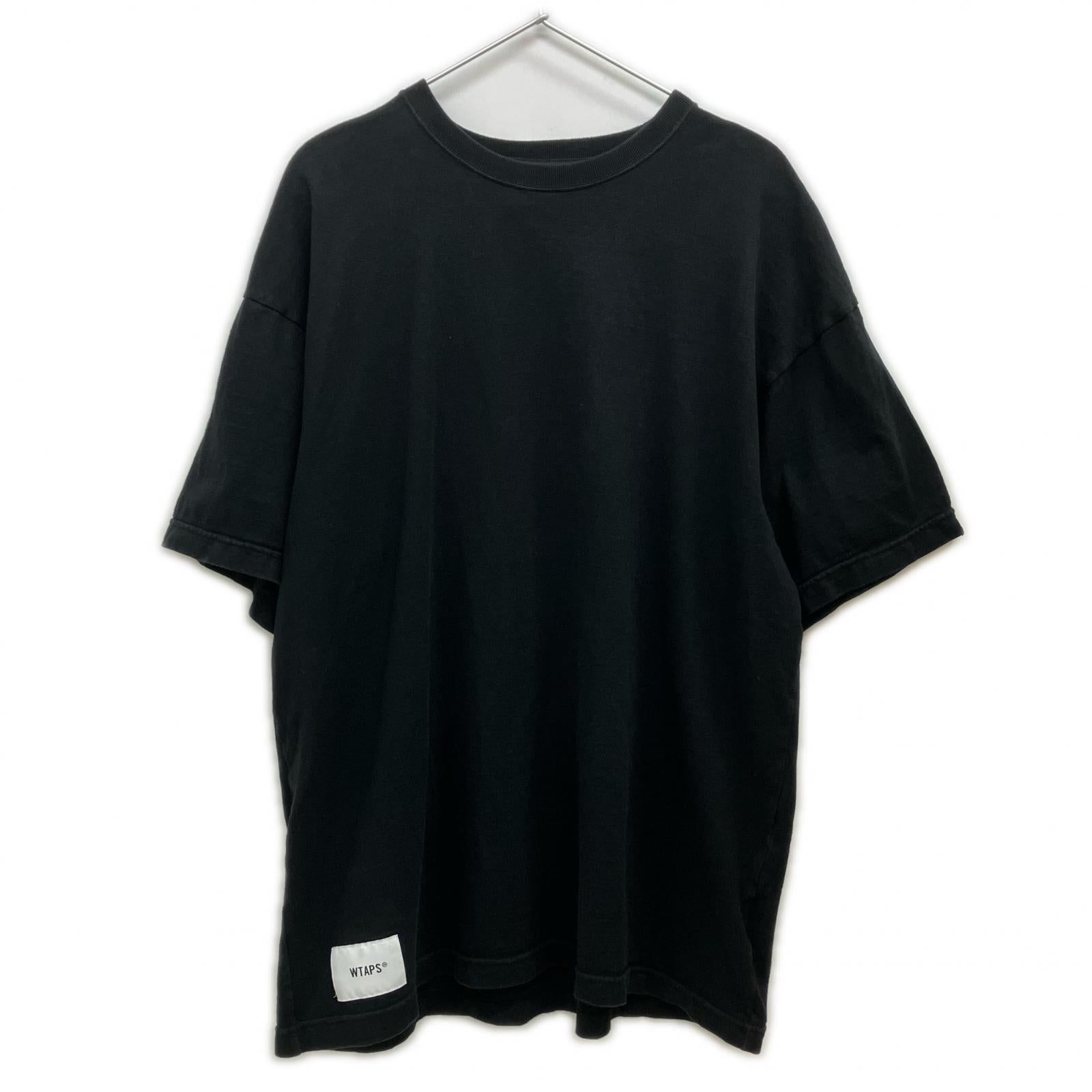 WTAPS ダブルタップス 25SS ブラック コットン100 S/S EX-COLLECTION Tシャツ トップス