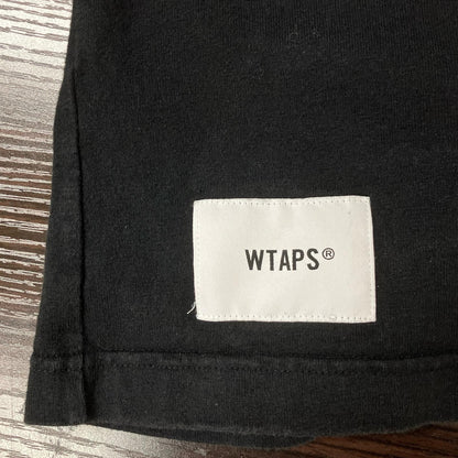 WTAPS ダブルタップス 25SS ブラック コットン100 S/S EX-COLLECTION Tシャツ トップス