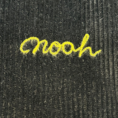 Noah ノア ブラック コーデュロイ ジップジャケット ジャケット