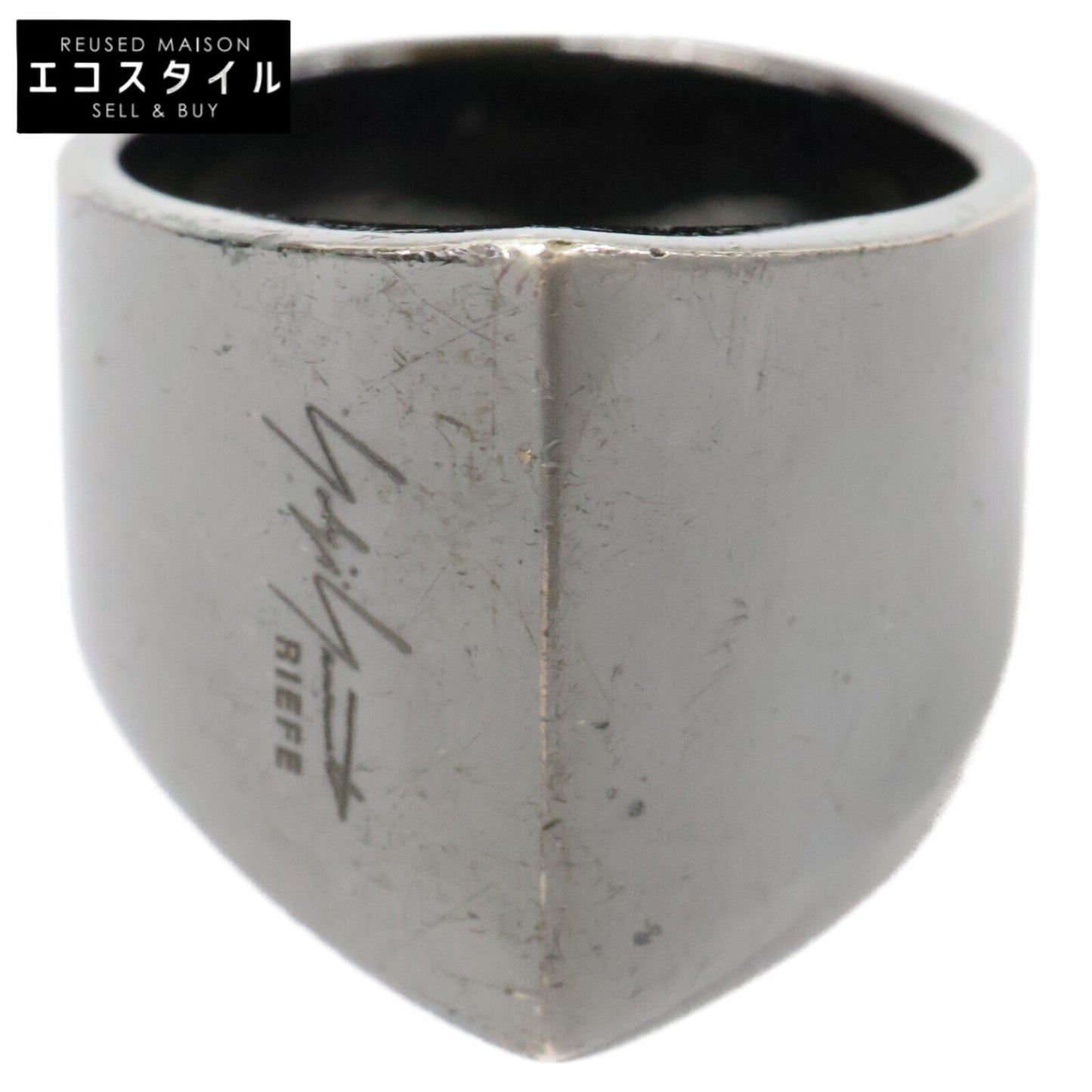 yohjiyamamoto ヨウジヤマモト Yohji Yamamoto by RIEFE ヨウジヤマモトバイリーフェ SV925 KNUCKLE RING BK ナックル リング 指輪