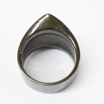 yohjiyamamoto ヨウジヤマモト Yohji Yamamoto by RIEFE ヨウジヤマモトバイリーフェ SV925 KNUCKLE RING BK ナックル リング 指輪