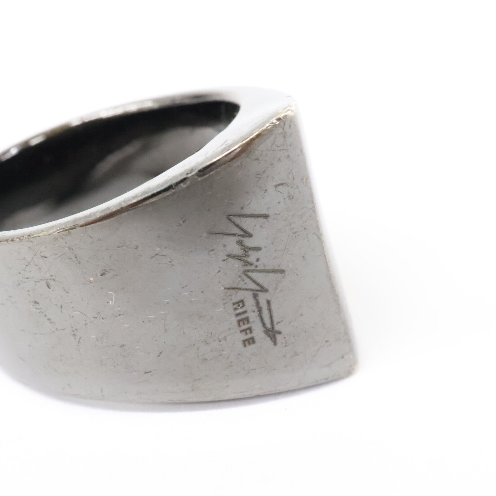 yohjiyamamoto ヨウジヤマモト Yohji Yamamoto by RIEFE ヨウジヤマモトバイリーフェ SV925 KNUCKLE RING BK ナックル リング 指輪