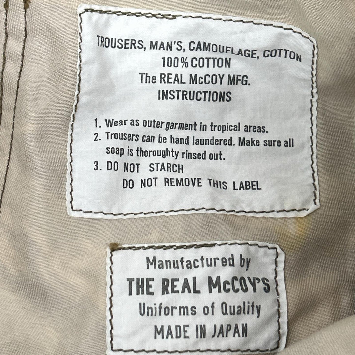 THE REAL MCCOY'S ザリアルマッコイズ パープル×カーキ タイガーカモ カーゴパンツ ボトムス