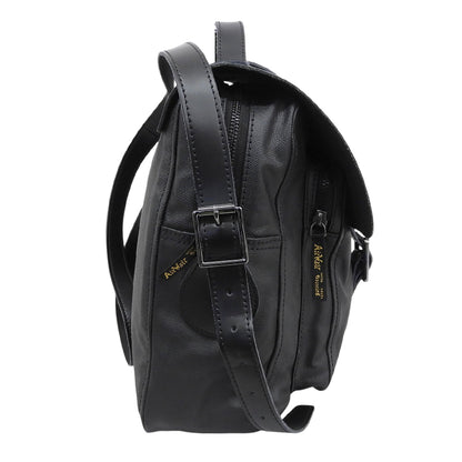 Dr.Martens ドクターマーチン レザー サッチェル 2WAY ハンドバッグ ショルダーバッグ 13インチ メンズ ブラック ハンドバッグ