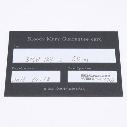 BLOODYMARY ブラッディマリー BMN124-2 SILVER ベビー マーメイド チェーン ネックレス