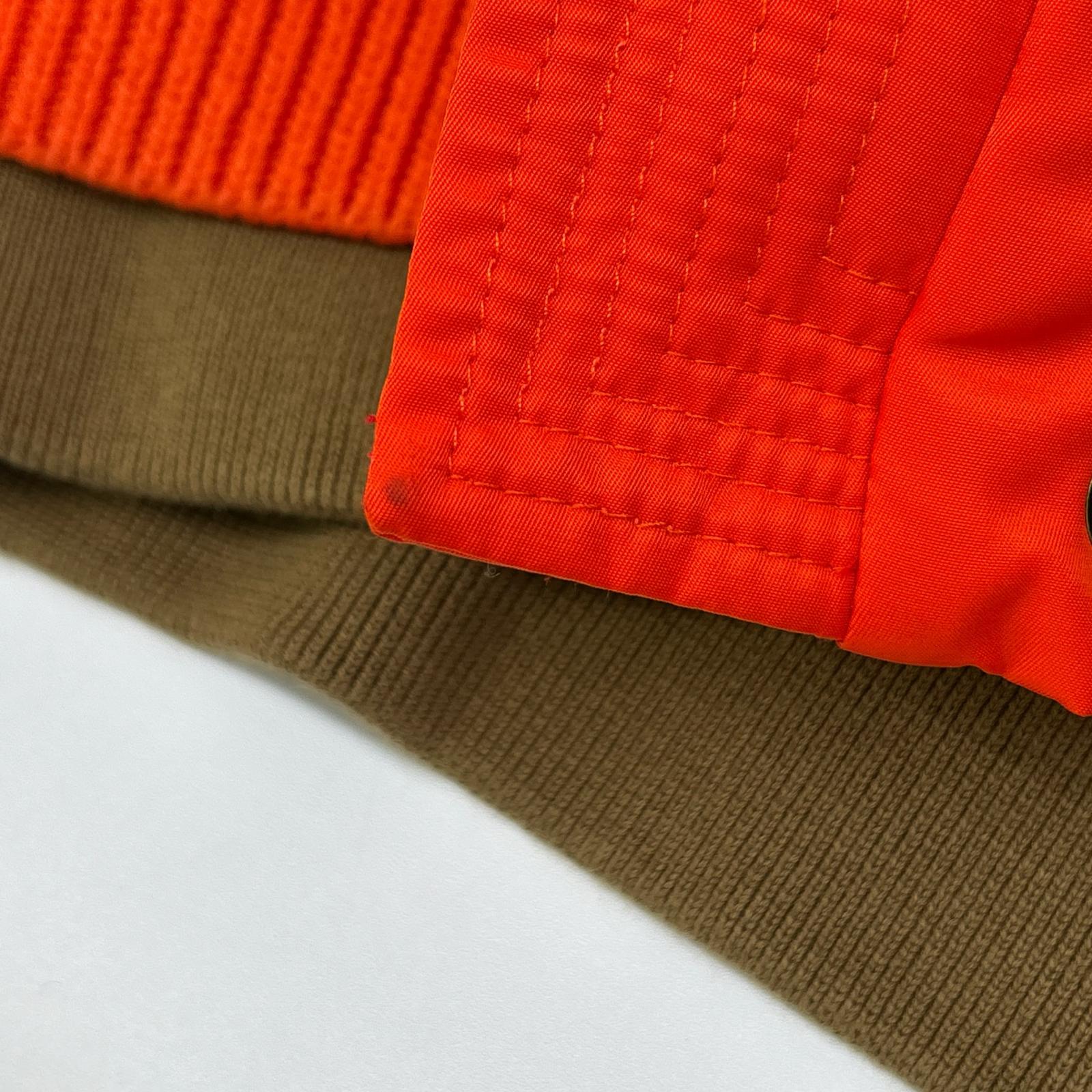 DIESEL ディーゼル オレンジ×ブラウン K-OHIO ニット切替 ジャケット フライトジャケット ジャケット