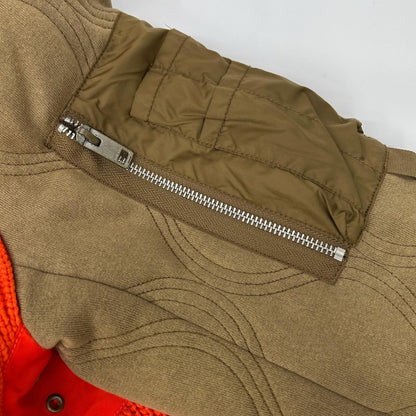 DIESEL ディーゼル オレンジ×ブラウン K-OHIO ニット切替 ジャケット フライトジャケット ジャケット
