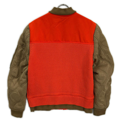 DIESEL ディーゼル オレンジ×ブラウン K-OHIO ニット切替 ジャケット フライトジャケット ジャケット